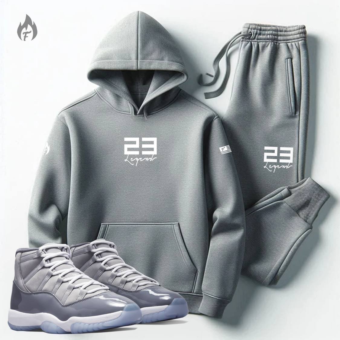 Jordan 11 cool grey popular Sweatsuit