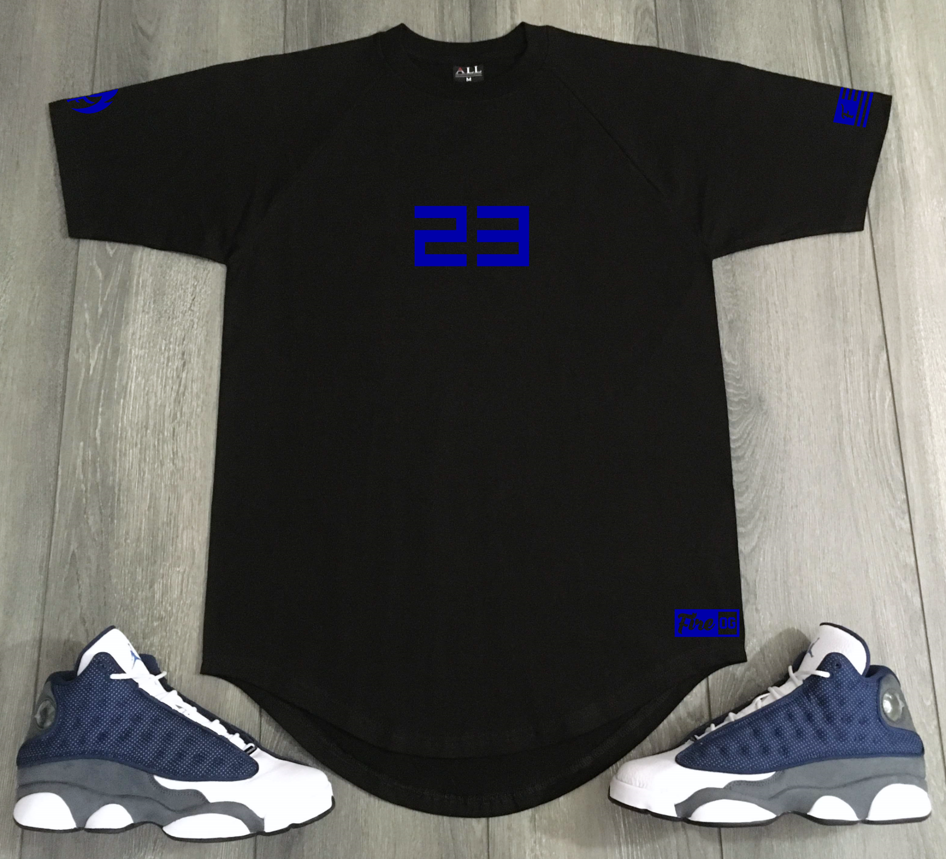 Men s Black 23 Sneaker Matching T Shirt To Match Air Jordan 13