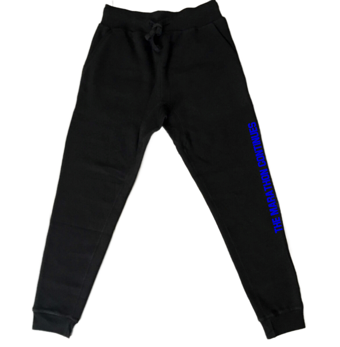 Men's Black Sweatsuit To Match Air Jordan Retro 13 Hyper Royal Blue PROLIFIC Black Hoodie Joggers Set