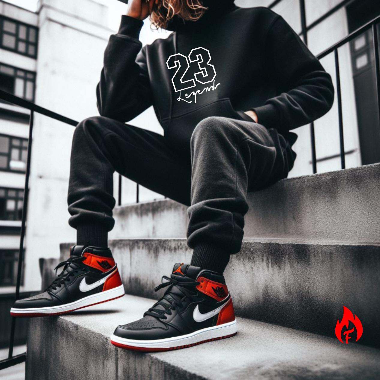 Best Men's Hoodie & Joggers Sweatsuits To Match Air Jordan "Bred"