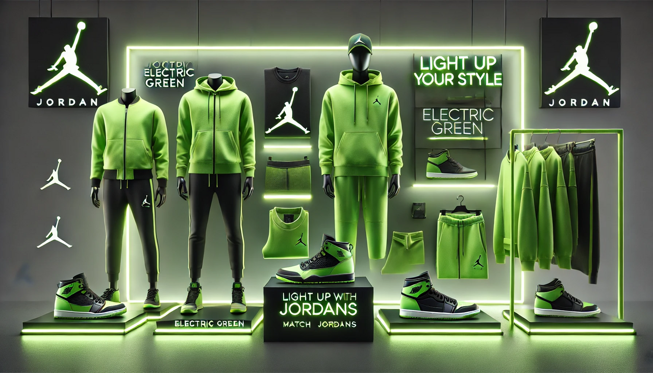 vibrant green hue that complements iconic Jordan releases