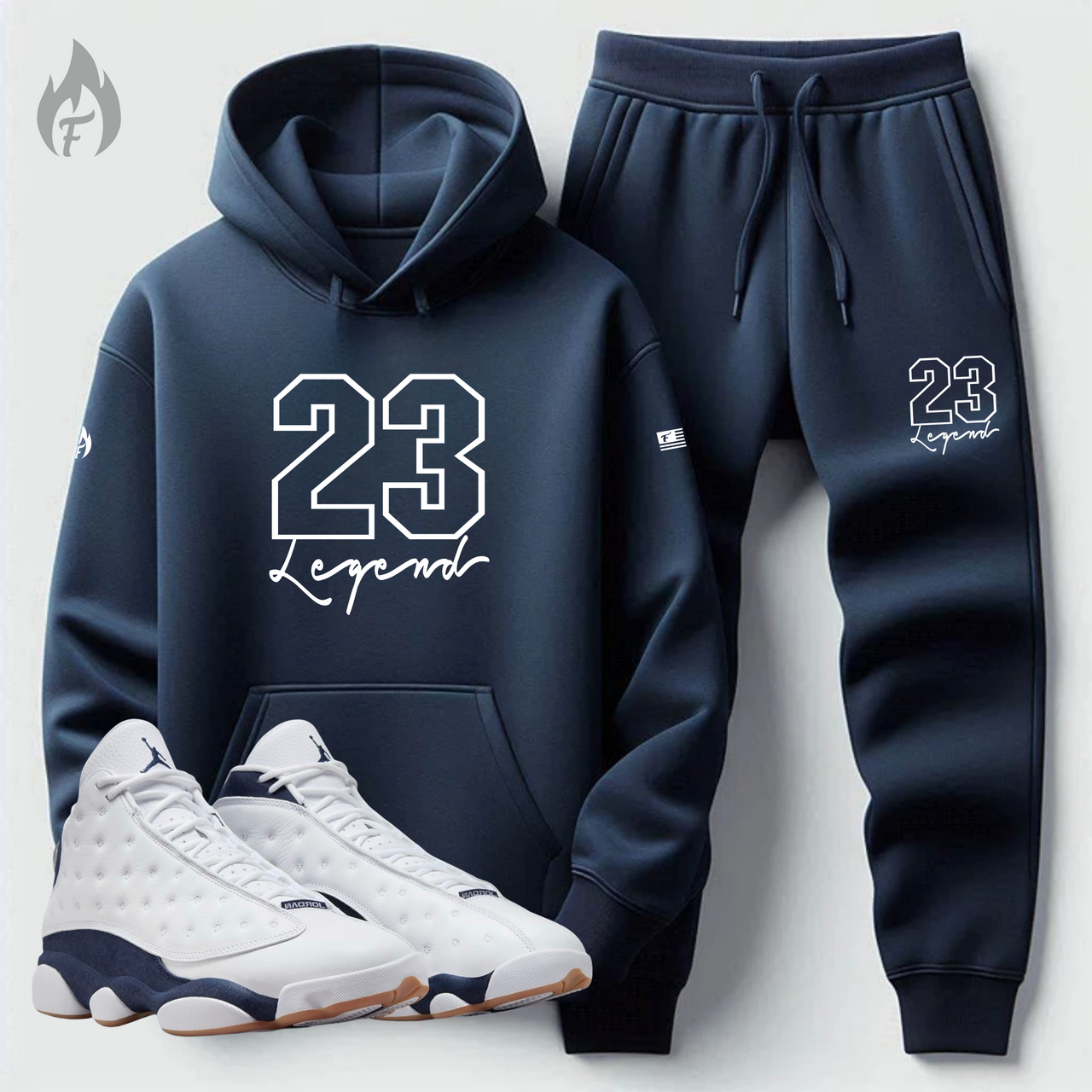 Men's Blue & White Sweatsuit