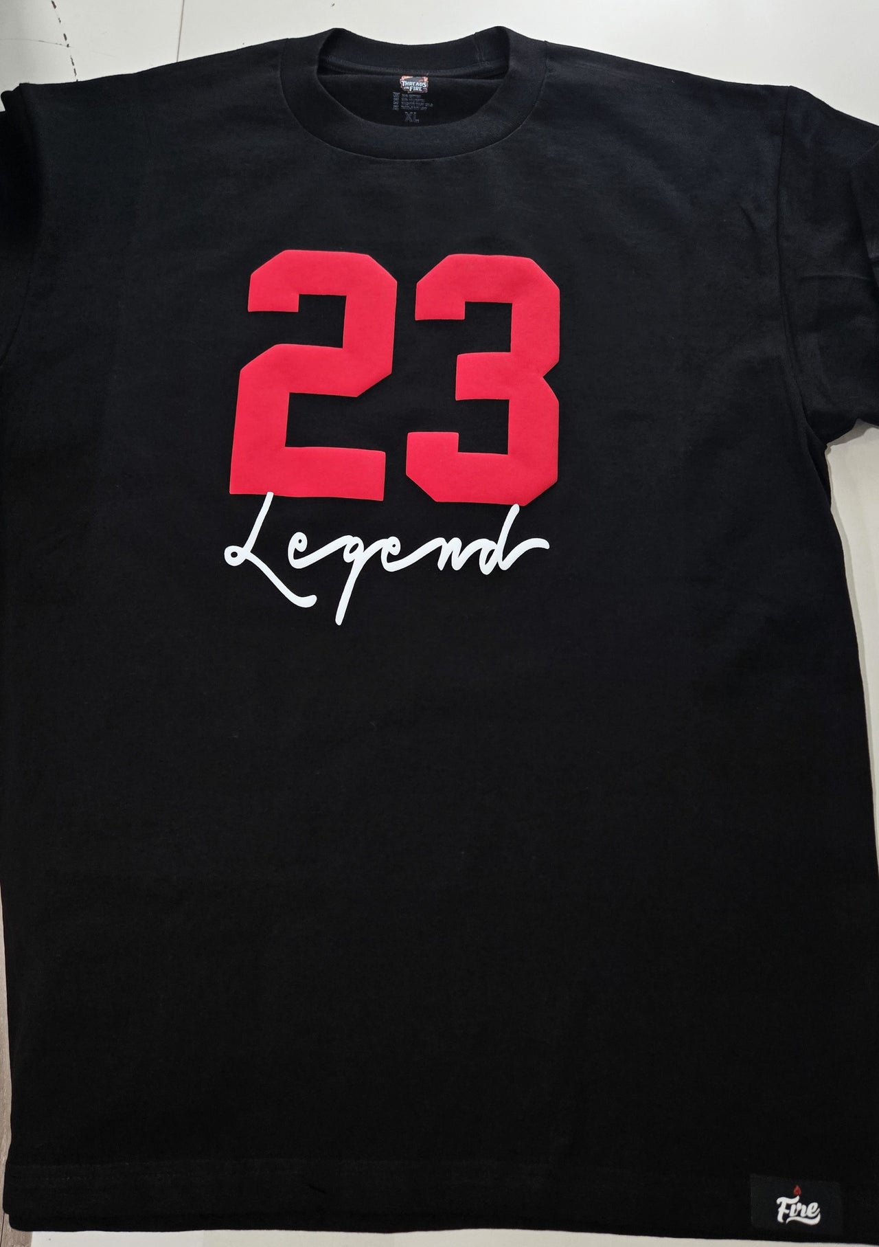 Men's Black T-Shirt Streetwear Sneaker Tees To Match Air Jordan 13 True Red