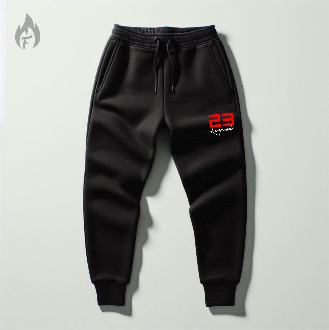 Men's 23 Legend Black Red Sneaker Sweatsuit To Match Air Jordan 11 Bred Hoodie Joggers Set