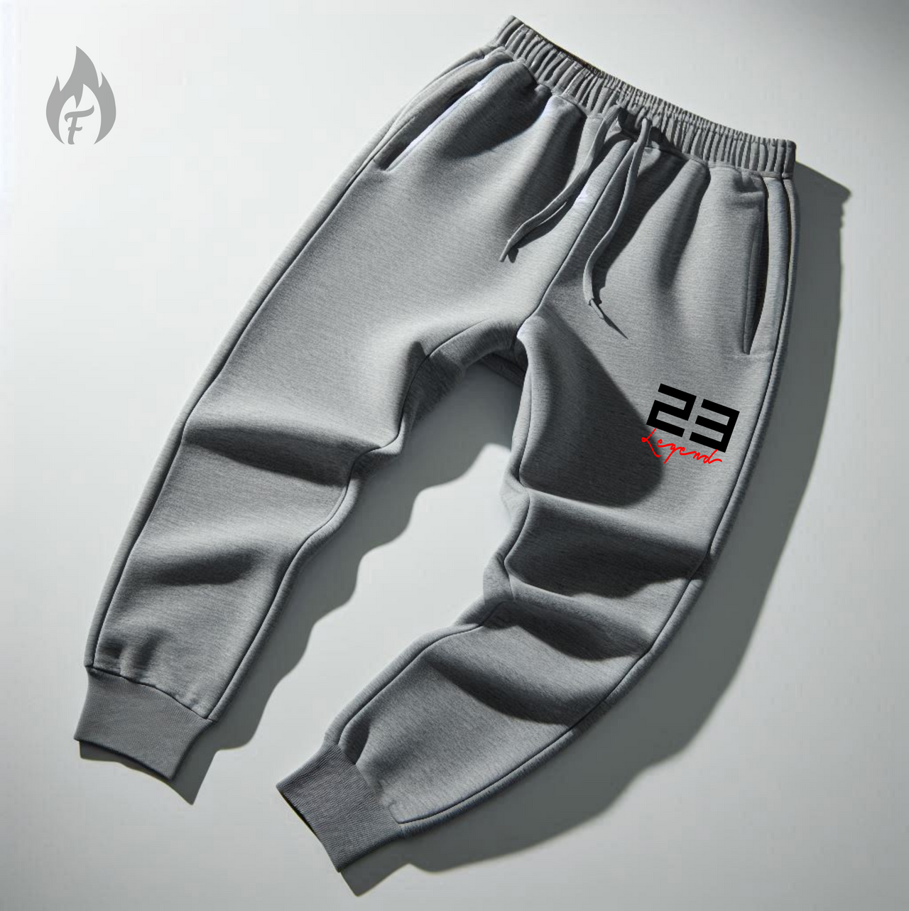 23 Legend Grey Sweatsuit To Match Air Jordan 4 Bred Reimagined Men's Sneakerhead Hoodie Joggers Set