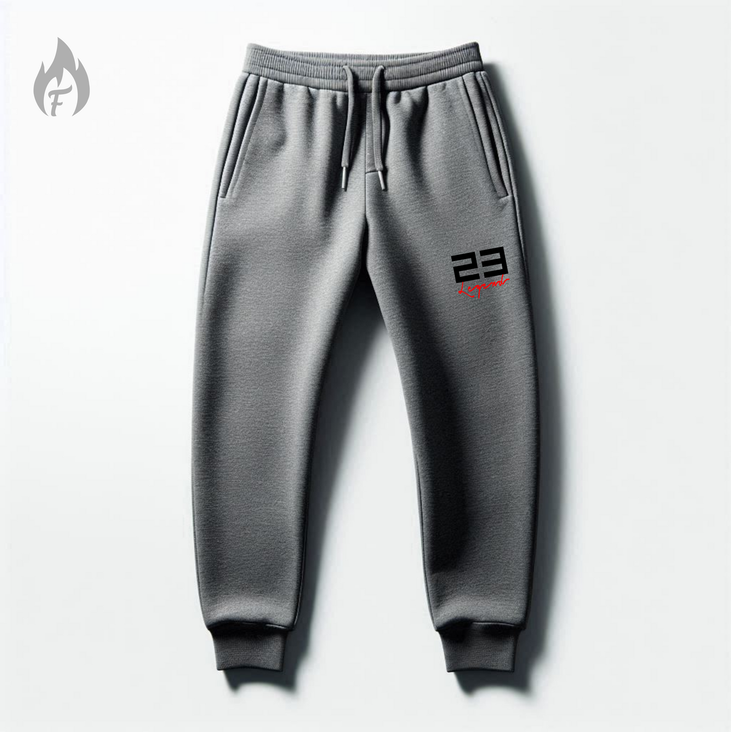 23 Legend Grey Sweatsuit To Match Air Jordan 4 Bred Reimagined Men's Sneakerhead Hoodie Joggers Set