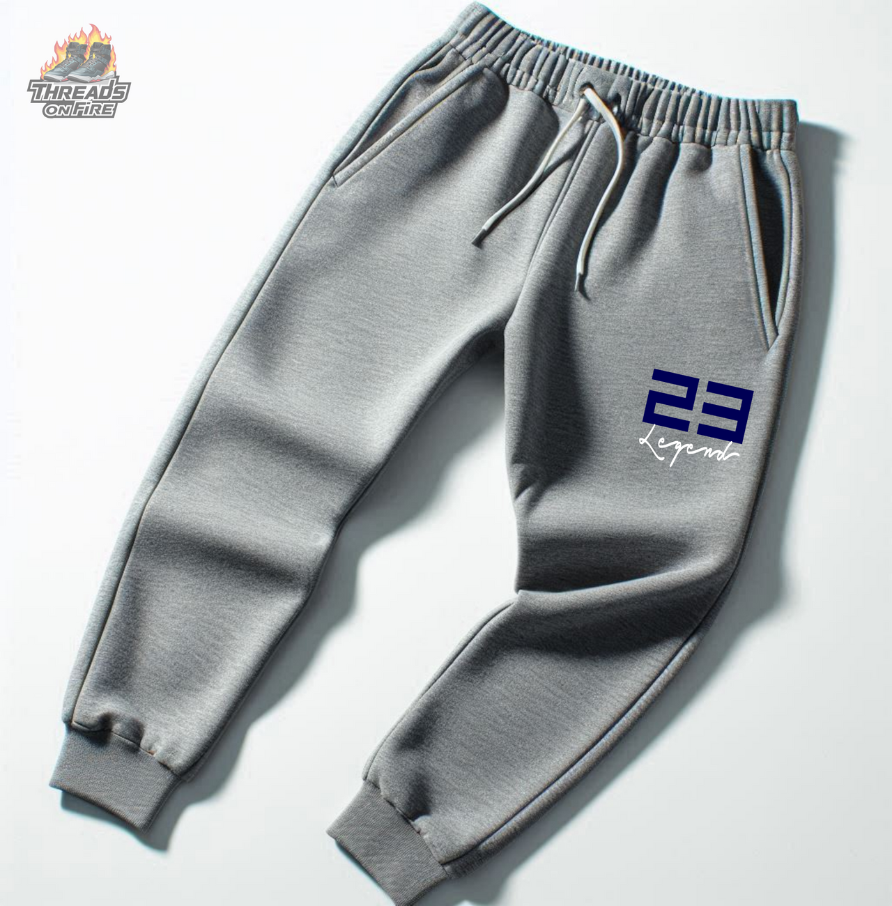 Men's Grey Sweatsuit 23 Legend Grey Blue Hoodie Joggers To Match Nike SB x Air Jordan 4 Navy