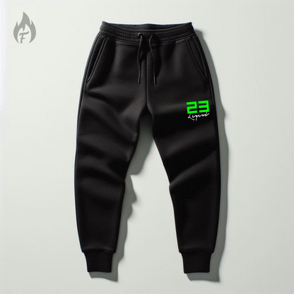 Black 23 Legend Tracksuit To Match Jordan Retro Retro 6 Electric Green Men's Sweatsuit 2pc. Hoodie Joggers Set