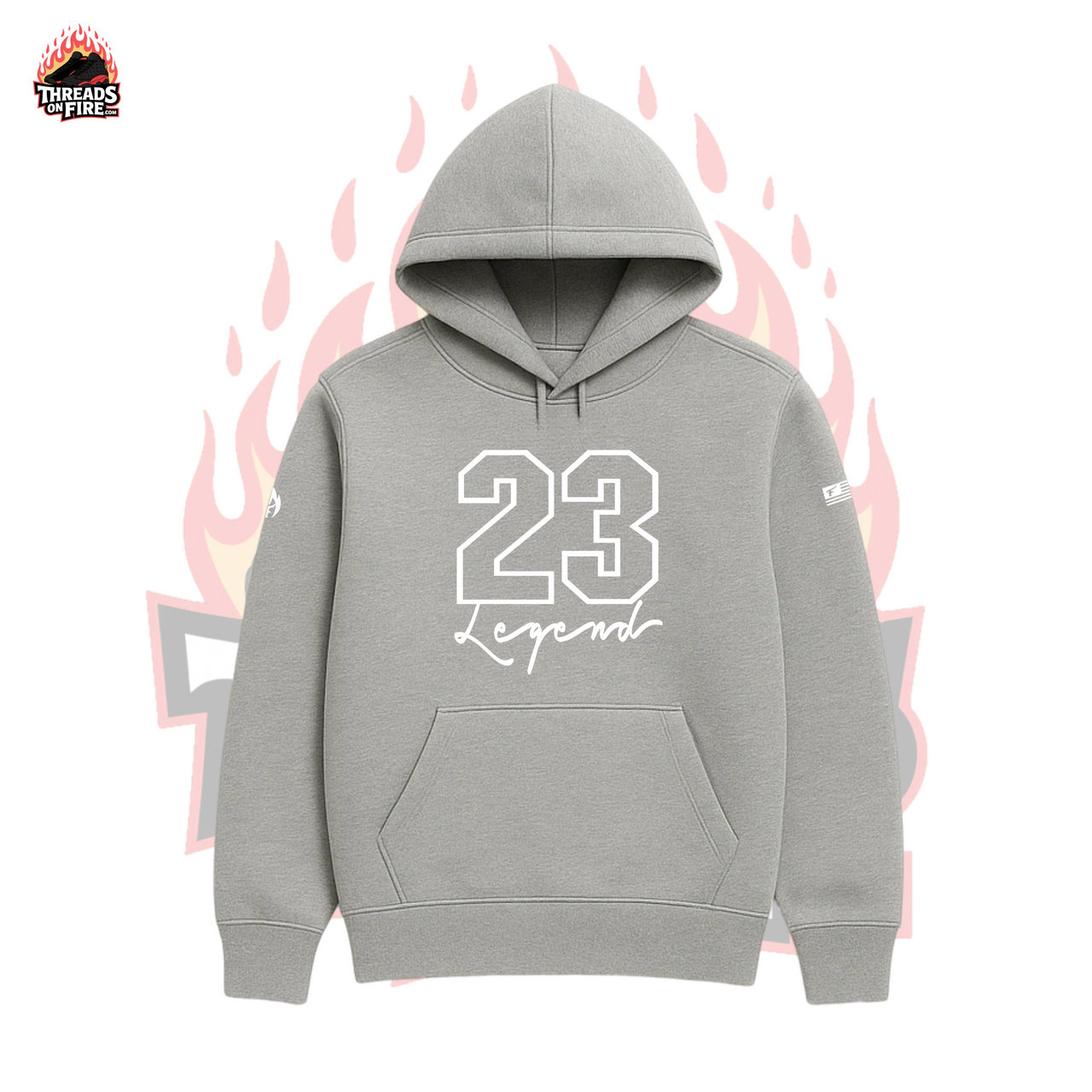 Men's '23 Legend' Grey Hoodie Joggers Sweatsuit 2pc Set | To Match Air Jordan 10 Steel 2025
