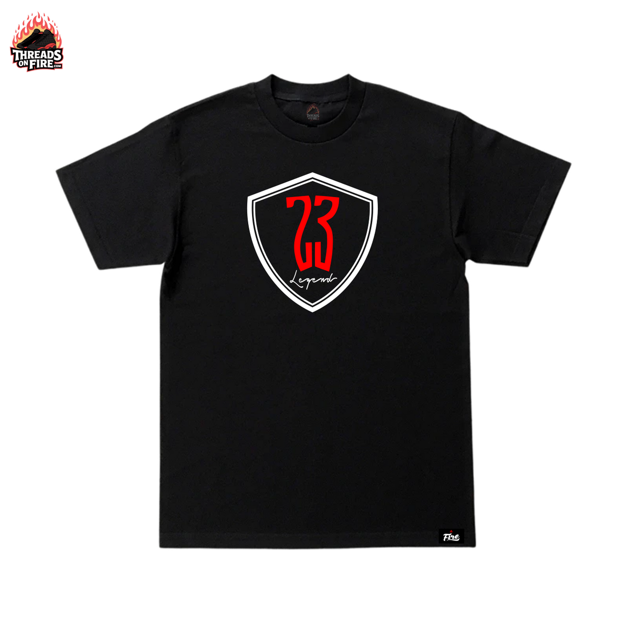 Men's Black Red T-Shirt 23 Legend Sneaker Tees To Match Air Jordan 14 Last Shot