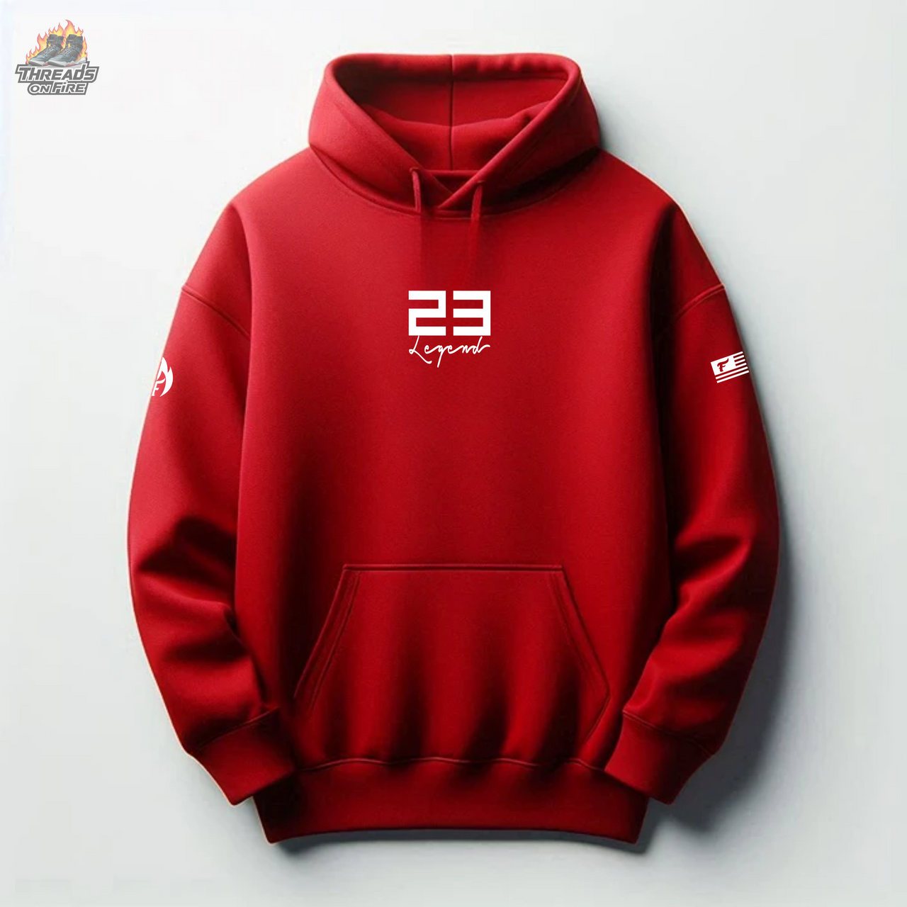 Men's Red Hoodie Joggers Sweatsuit To Match Air Jordan 1 Red White Tracksuit