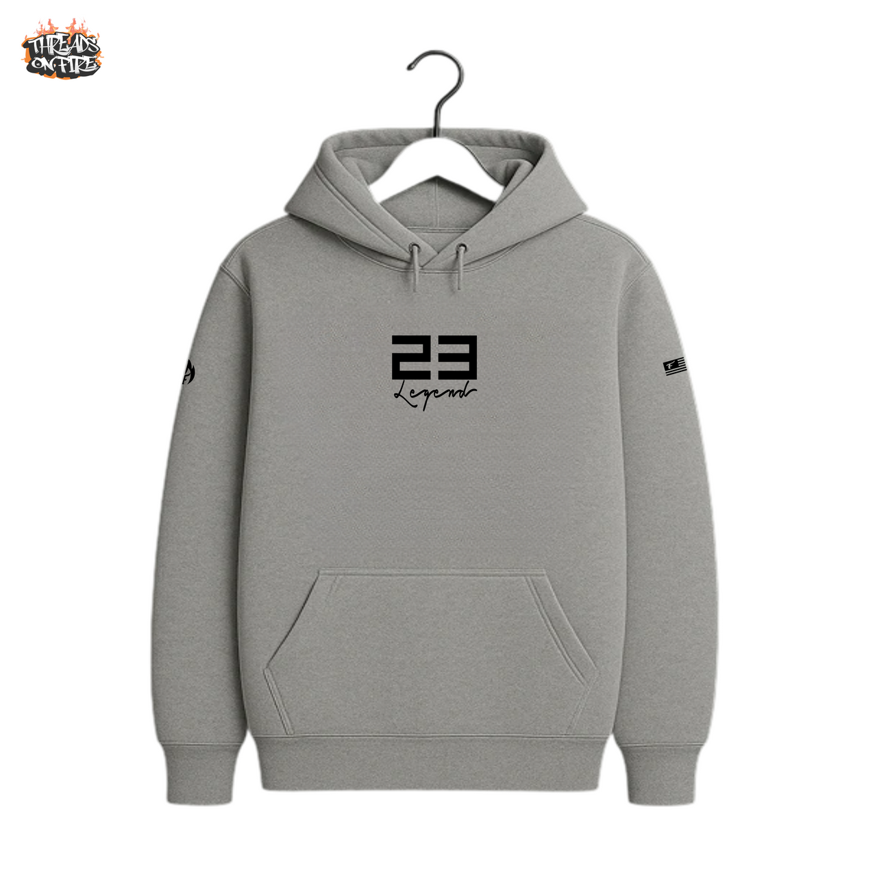 Men's Grey Hoodie Joggers Sweatsuit Set To Match Air Jordan Retro 10 Steel