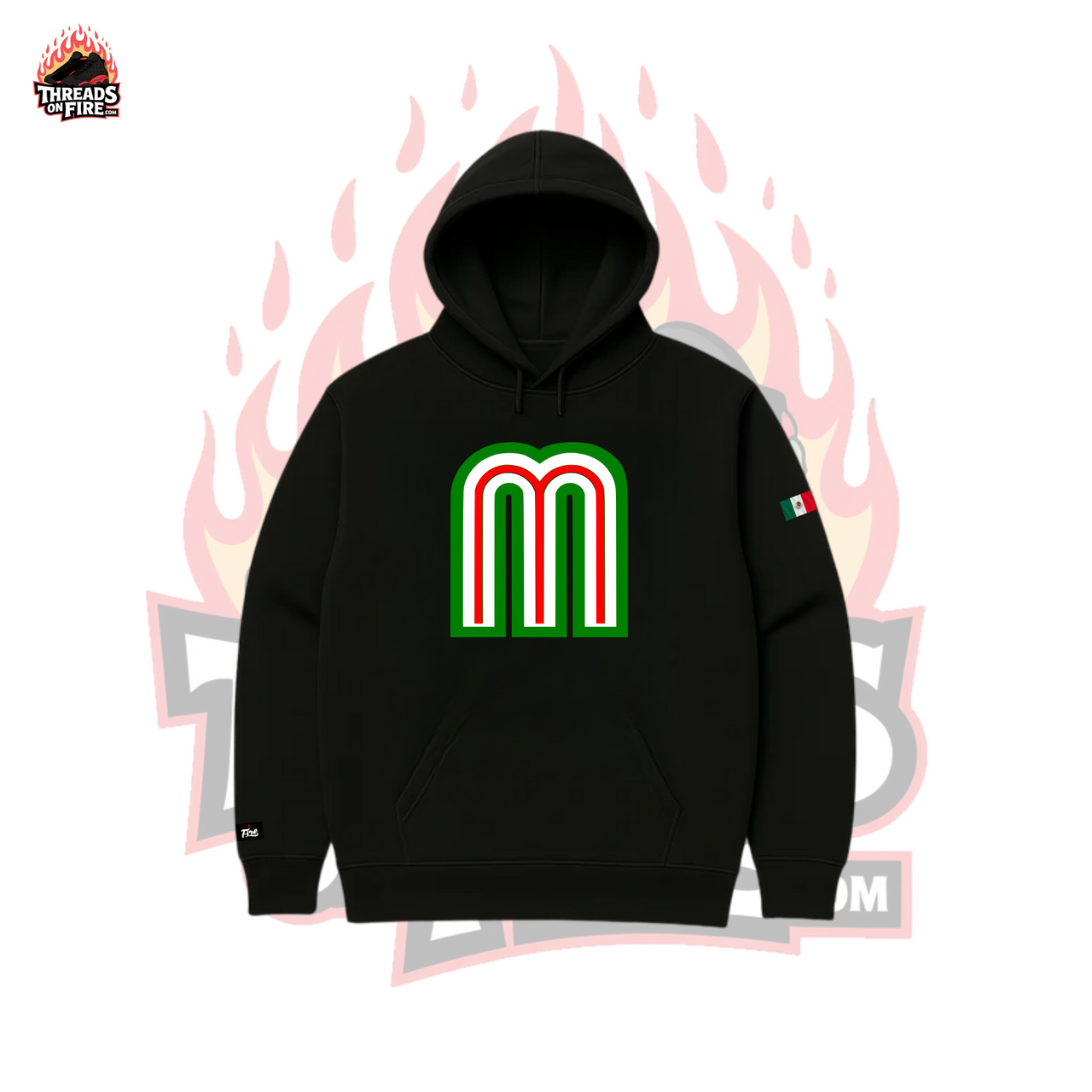 Men's MEXICO 'M' Black Sweatsuit Hoodie Joggers Sweatpants To Match Air Jordan 3 El Vuelo