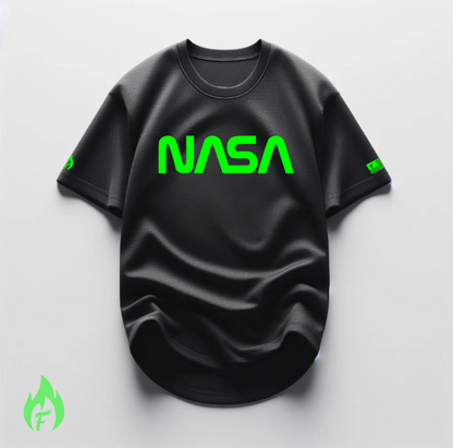Men's NASA T-Shirt To Match Air Jordan 6 Electric Green Black Sneaker Tees