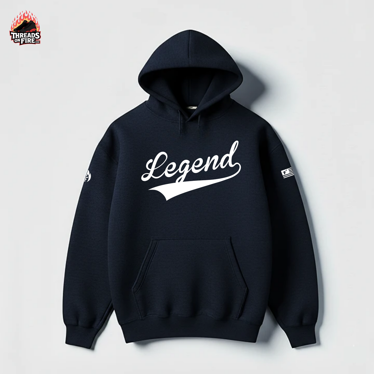 Men's Legend Navy Blue Hoodie To Match Air Jordan 13 Midnight Navy