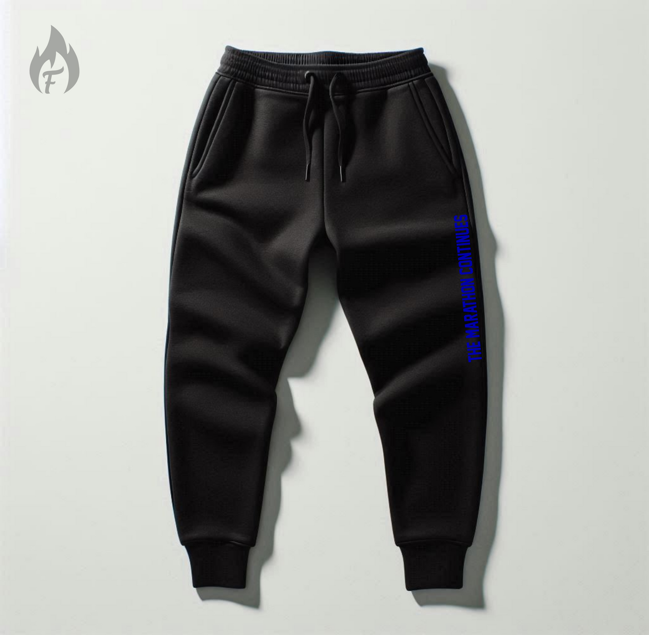 Men's Black Sweatsuit To Match Air Jordan Retro 13 Hyper Royal Blue PROLIFIC Black Hoodie Joggers Set