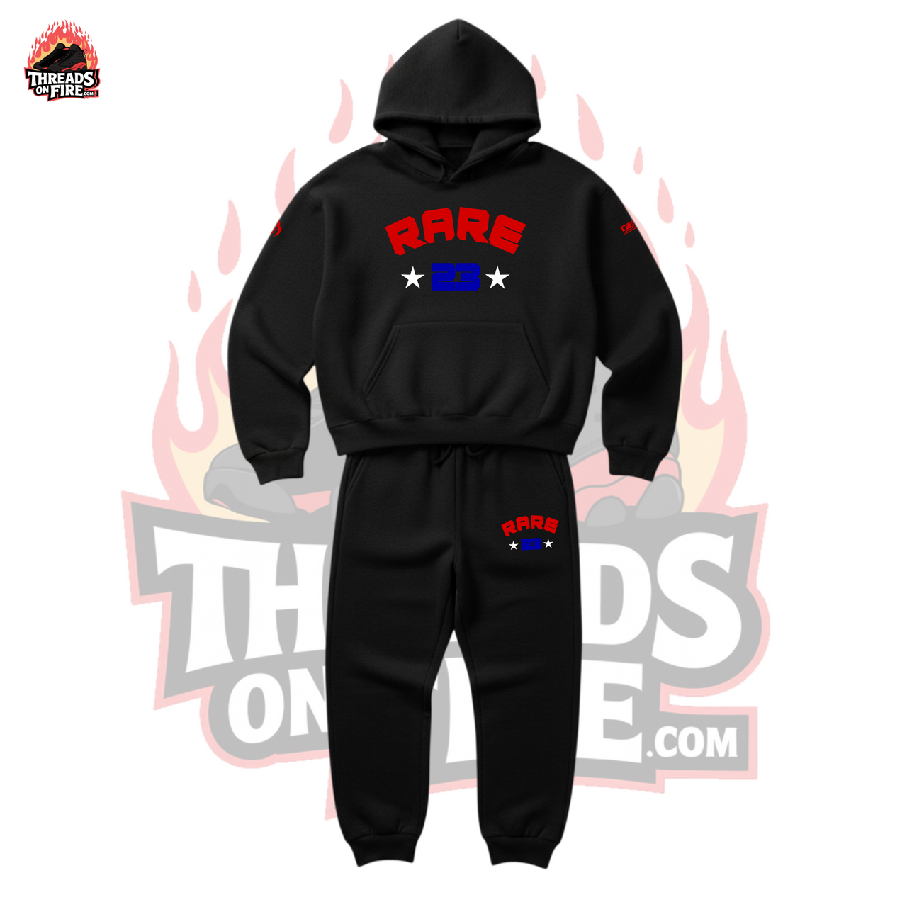 Men's 'Rare Air' Black Sweatsuit – Black Hoodie & Joggers Set To Match Air Jordan 3 Rare Air