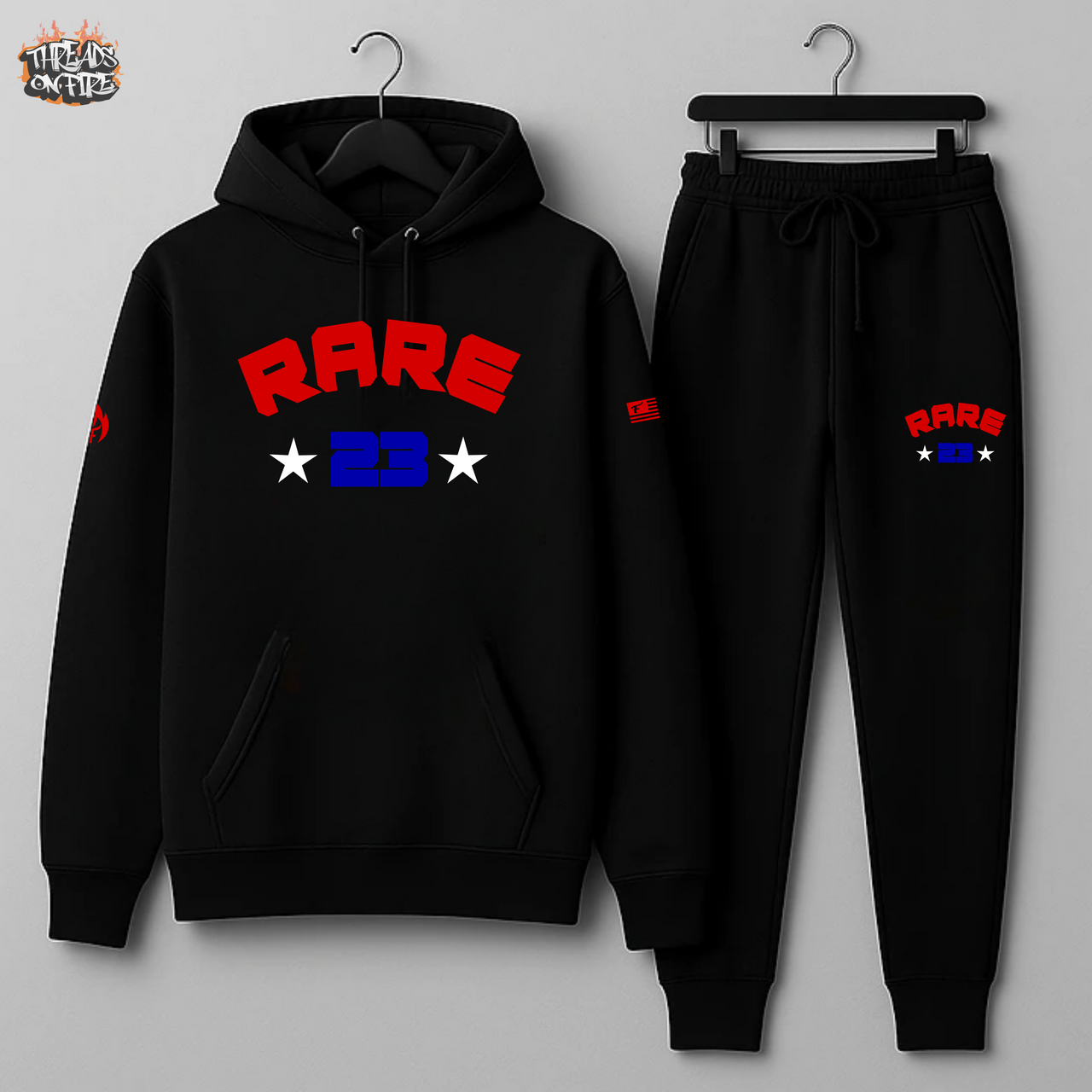Men's 'Rare Air' Black Sweatsuit – Black Hoodie & Joggers Set To Match Air Jordan 3 Rare Air