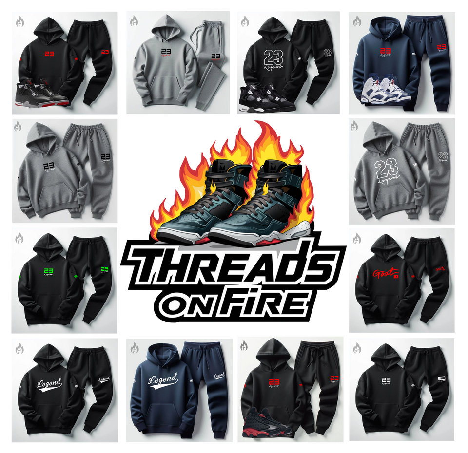 Men's Sneaker-Matching Sweatsuits Collage