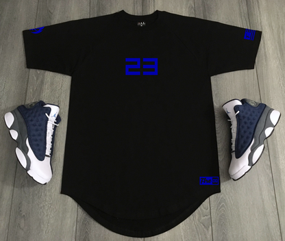 Men's Black 23 Sneaker Matching T-Shirt To Match Air Jordan 13 Retro Flint Grey 🔥 Sneakerhead Tees