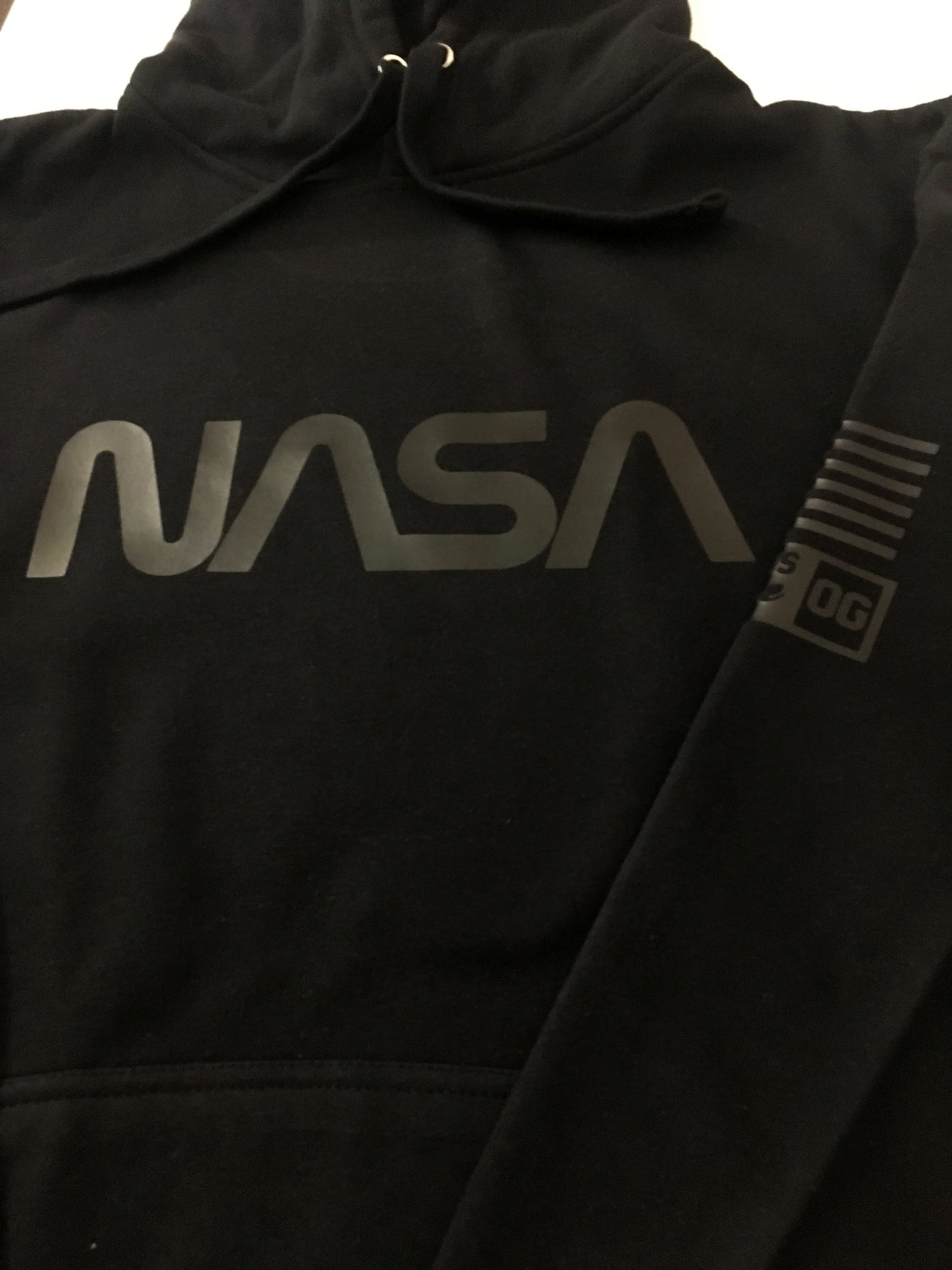 NASA Streetwear Hoodie To Match Air Jordan Retro 4 Black Cat Sneaker Sweatshirt