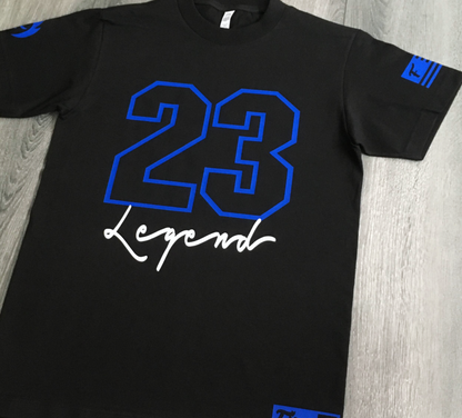 Men's 23 Legend Black Sneakerhead T-Shirt - Perfect Match for Air Jordan Retro 13 Flint Sneakers