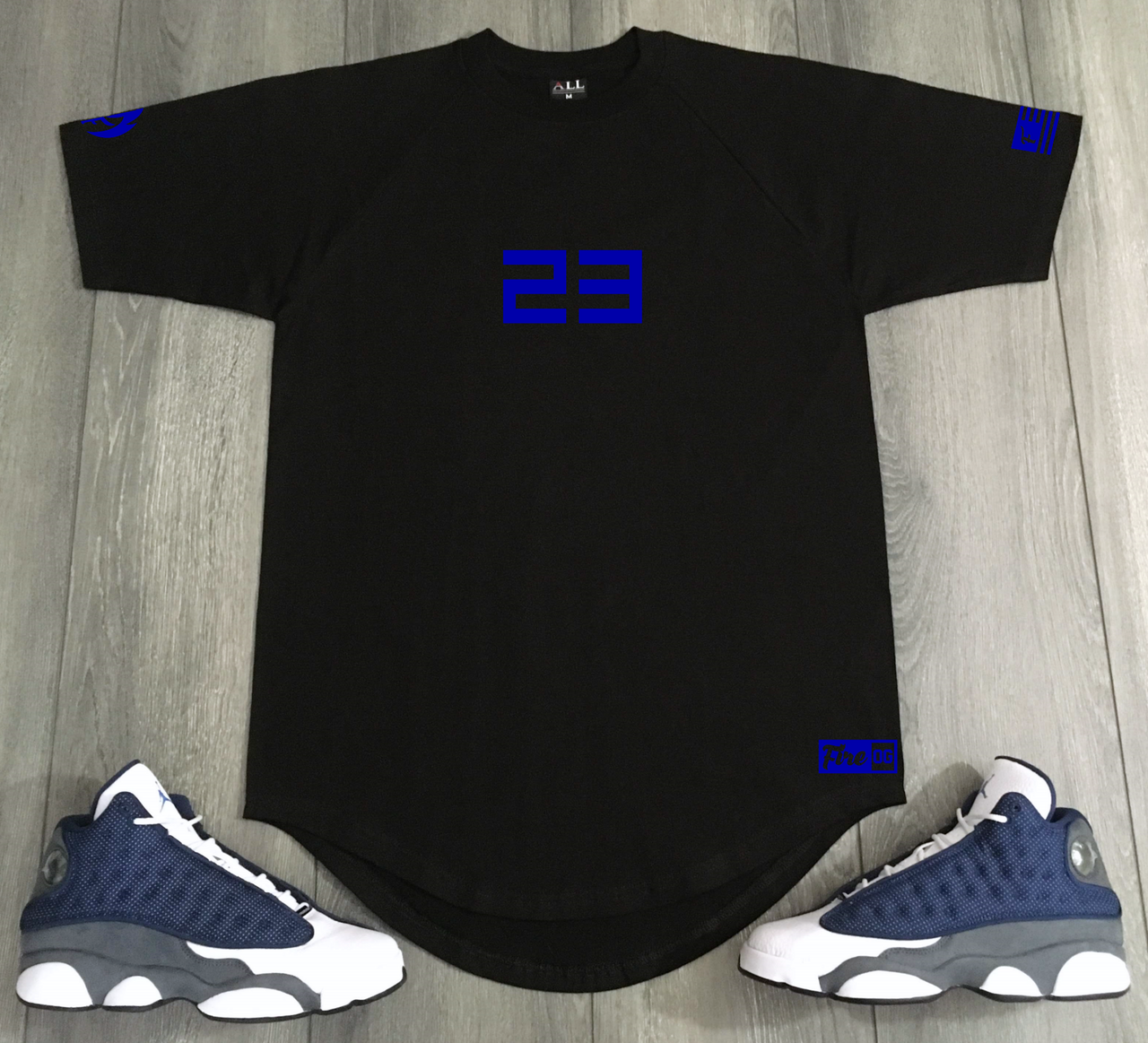 Men's Black 23 Sneaker Matching T-Shirt To Match Air Jordan 13 Retro Flint Grey 🔥 Sneakerhead Tees