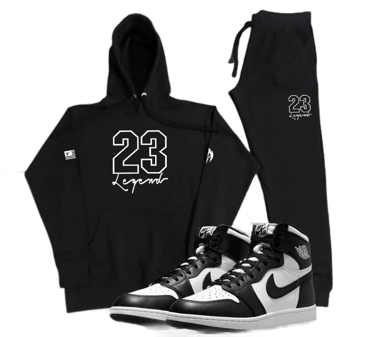 Black and white discount jordan sweatsuit