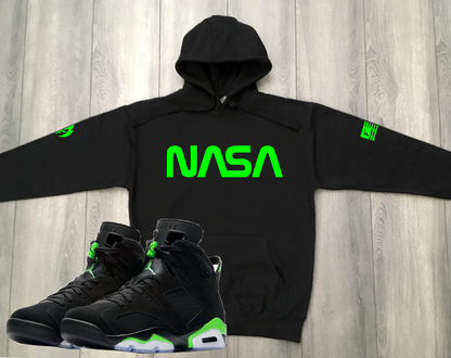 Black and neon store green nike hoodie